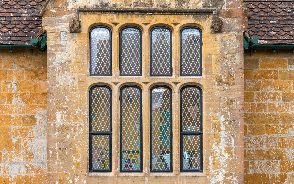 Restored historic window sash and woodwork